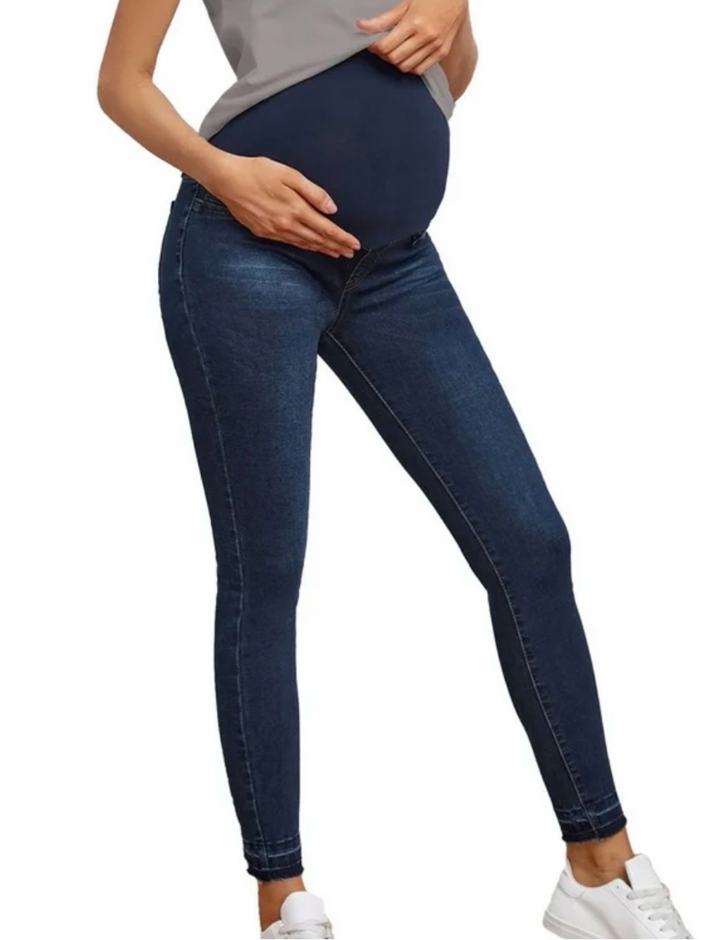 Isabel Maternity By Ingrid & Isabel Dark Wash Jeggings Size 12